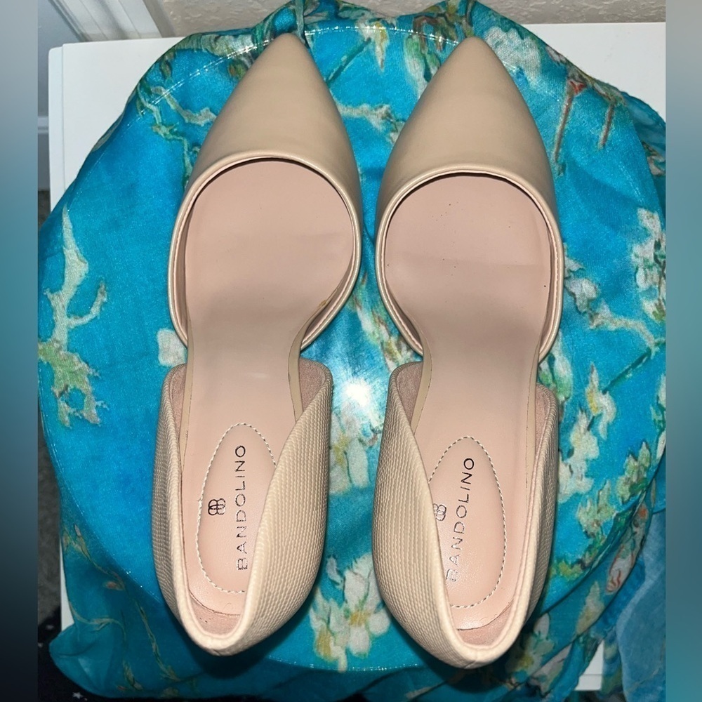 Bandolino Grenow Nude Almond Toe Pumps